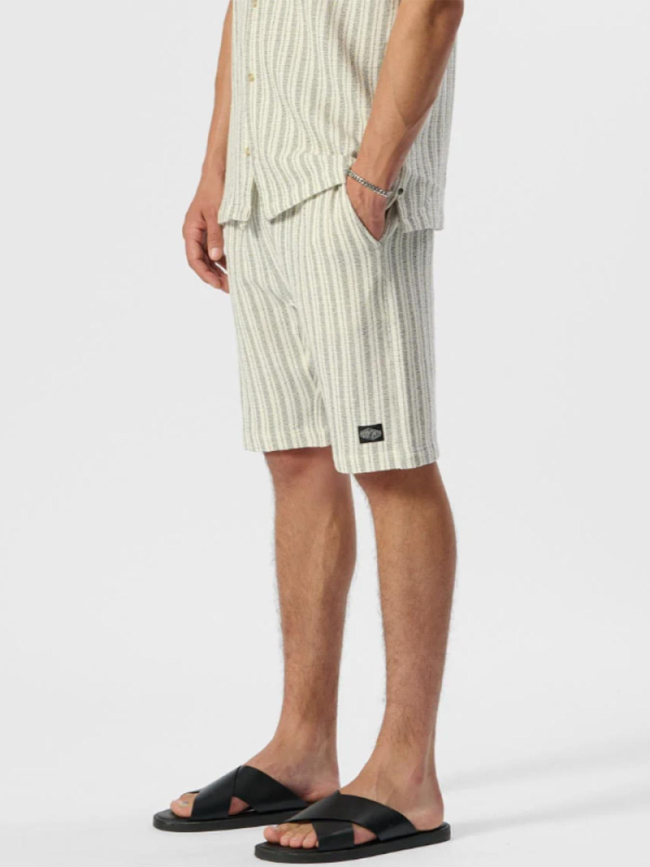Short rayé akuma blanc homme - Teddy Smith