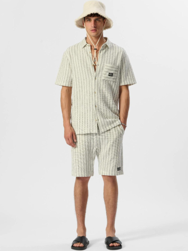 Short rayé akuma blanc homme - Teddy Smith