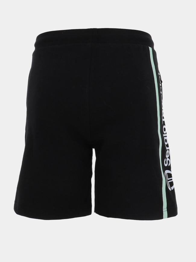 Short de sport molleton fabbey fleece noir homme - Sergio Tacchini