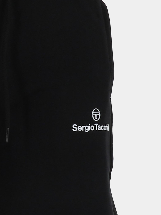 Short de sport molleton fabbey fleece noir homme - Sergio Tacchini