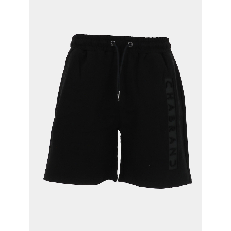 Short jogging logo relief noir homme - Chabrand