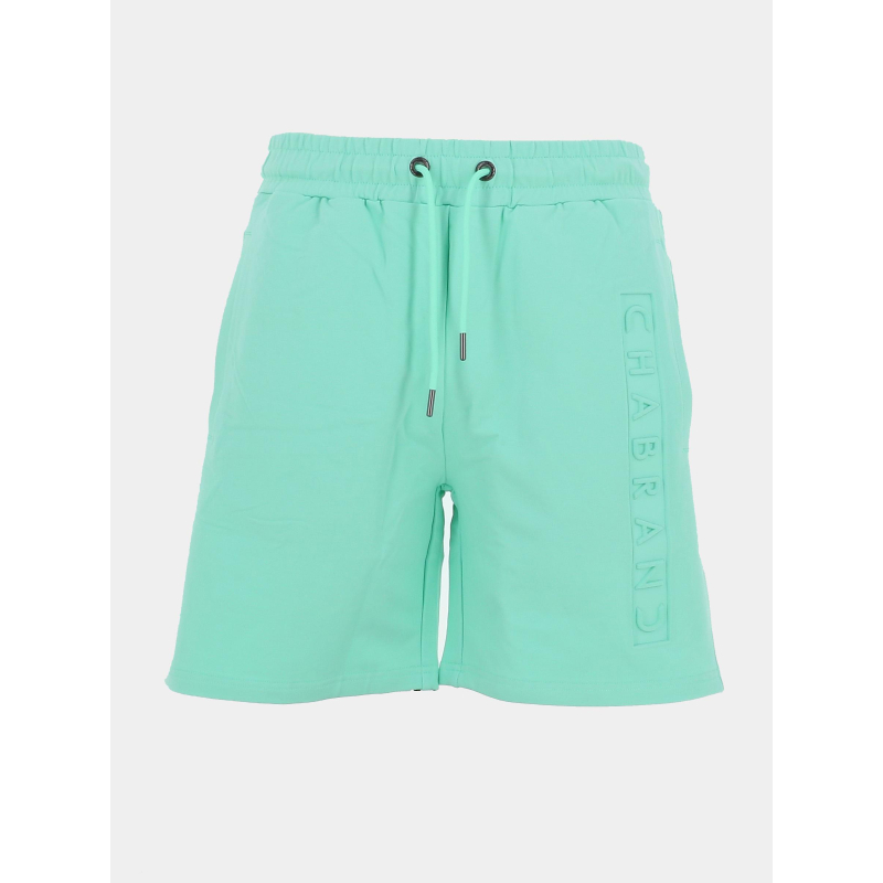 Short jogging logo relief jade vert homme - Chabrand