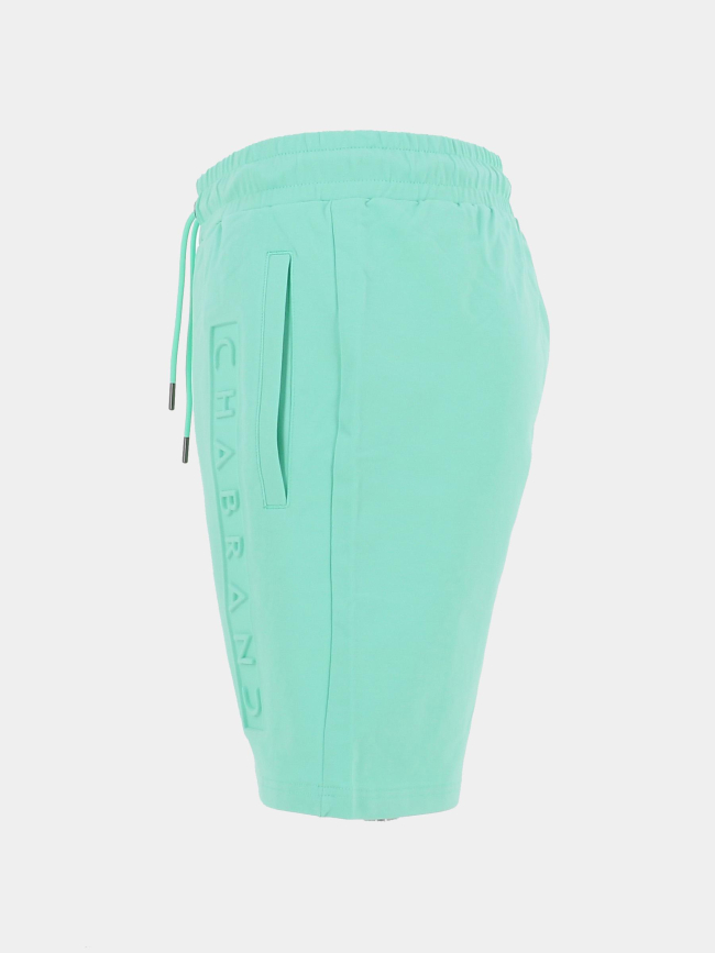 Short jogging logo relief jade vert homme - Chabrand