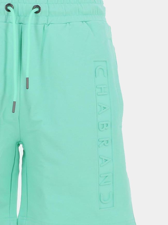 Short jogging logo relief jade vert homme - Chabrand