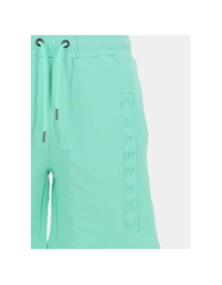 Short jogging logo relief jade vert homme - Chabrand