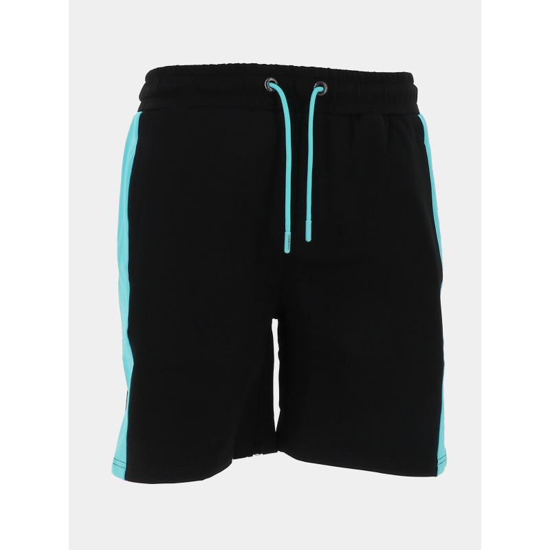 Short jogging block noir bleu homme - Chabrand