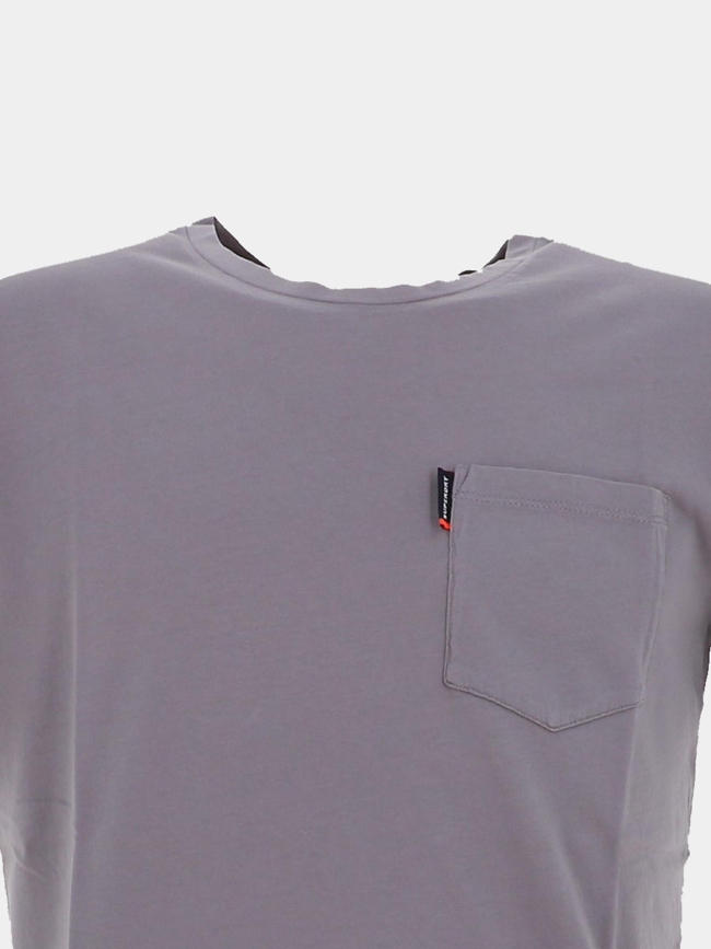 T-shirt à poche classic gris homme - Superdry