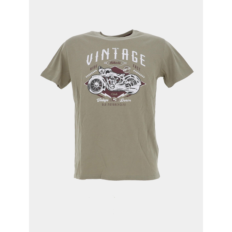 T-shirt à manches courtes sauge kaki homme - Rms 26