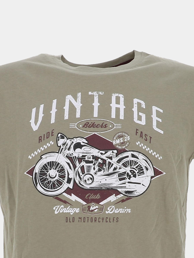 T-shirt à manches courtes sauge kaki homme - Rms 26