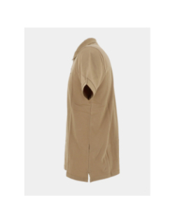 Polo uni alban beige homme - Teddy Smith