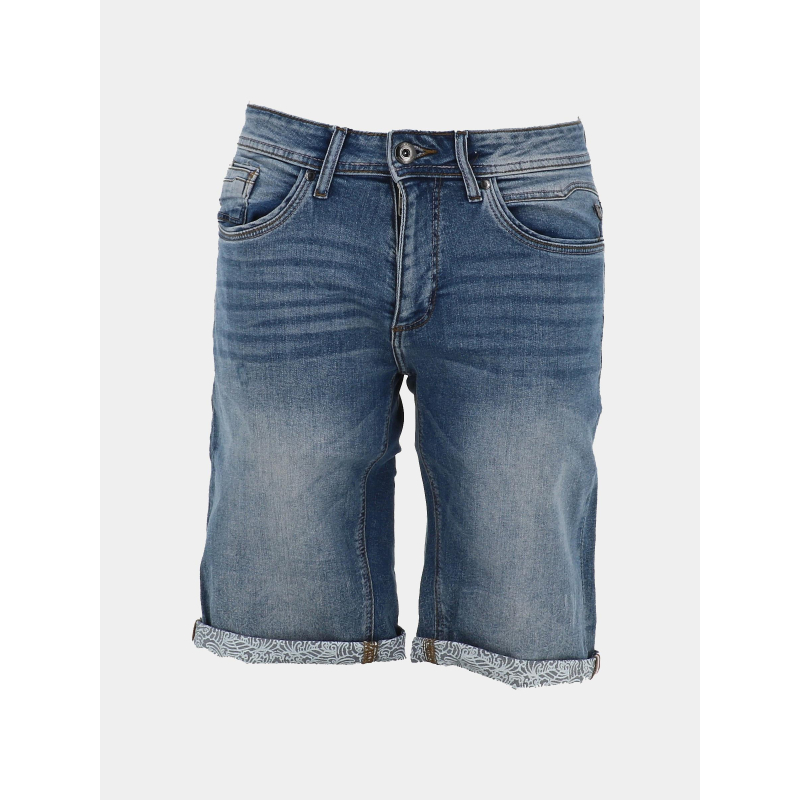 Short en jean bleach delavé bleu homme - Rms 26