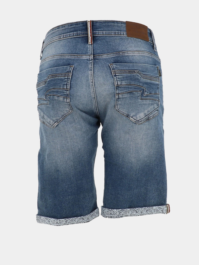 Short en jean bleach delavé bleu homme - Rms 26