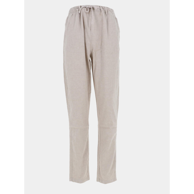 Pantalon chino lin beige homme - Teddy Smith