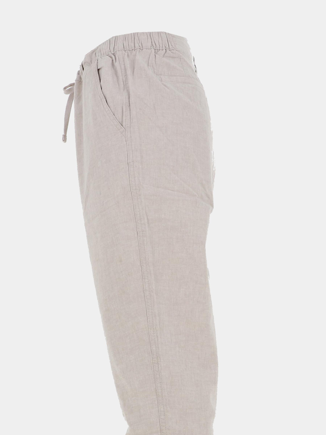 Pantalon chino lin beige homme - Teddy Smith