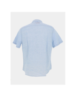Chemise manches courtes pietro bleu homme - Teddy Smith