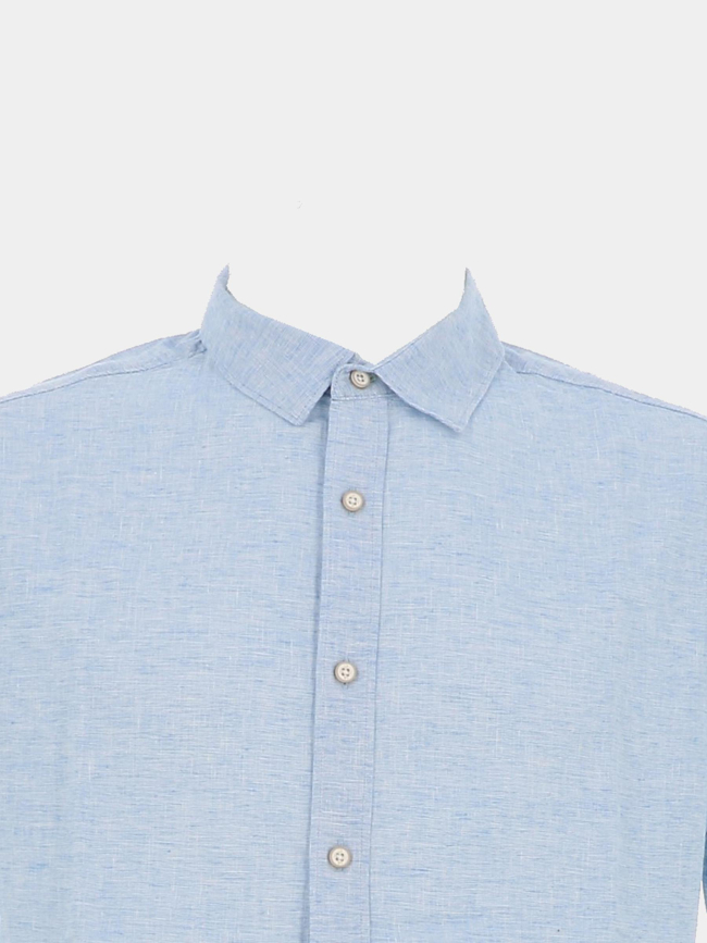 Chemise manches courtes pietro bleu homme - Teddy Smith