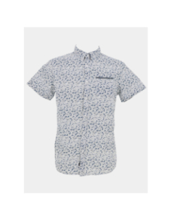 Chemise en popeline à motif floral blanc homme - Rms 26