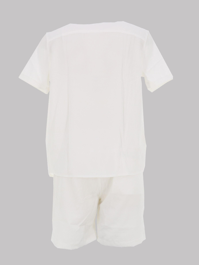 Ensemble chemise bermuda blanc homme - Rms 26