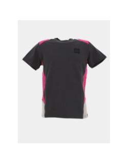 T-shirt lincoln gris rose homme - Helvetica