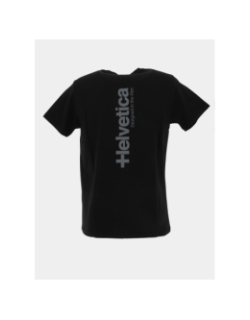 T-shirt quintana noir homme - Helvetica