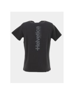 T-shirt quintana gris anthracite homme - Helvetica