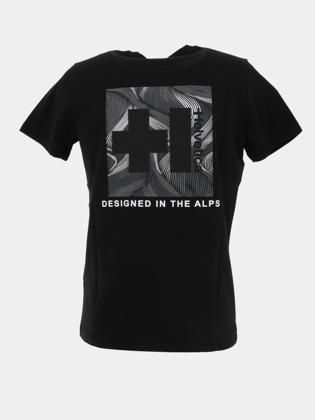 T-shirt à manches courtes limon noir homme - Helvetica