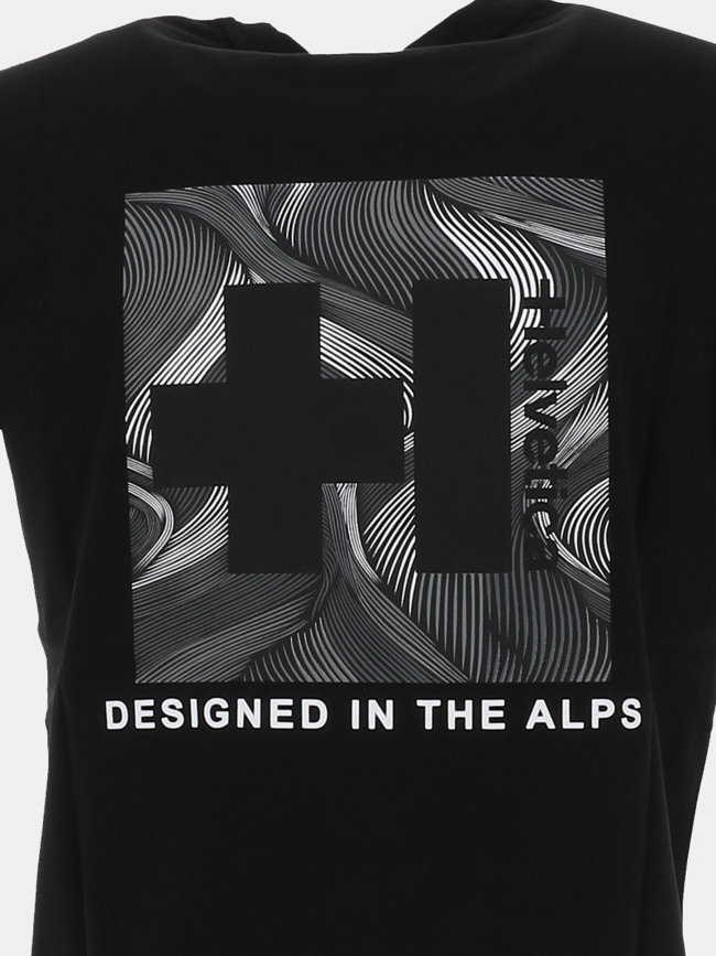 T-shirt à manches courtes limon noir homme - Helvetica