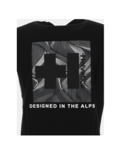 T-shirt à manches courtes limon noir homme - Helvetica