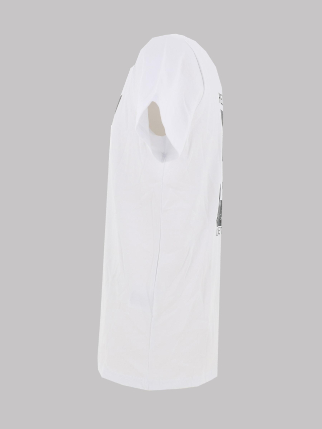 T-shirt à manches courtes limon blanc homme - Helvetica