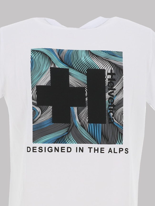 T-shirt à manches courtes limon blanc homme - Helvetica