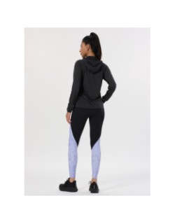 Haut de running zippé à capuche maakala noir femme - Rukka