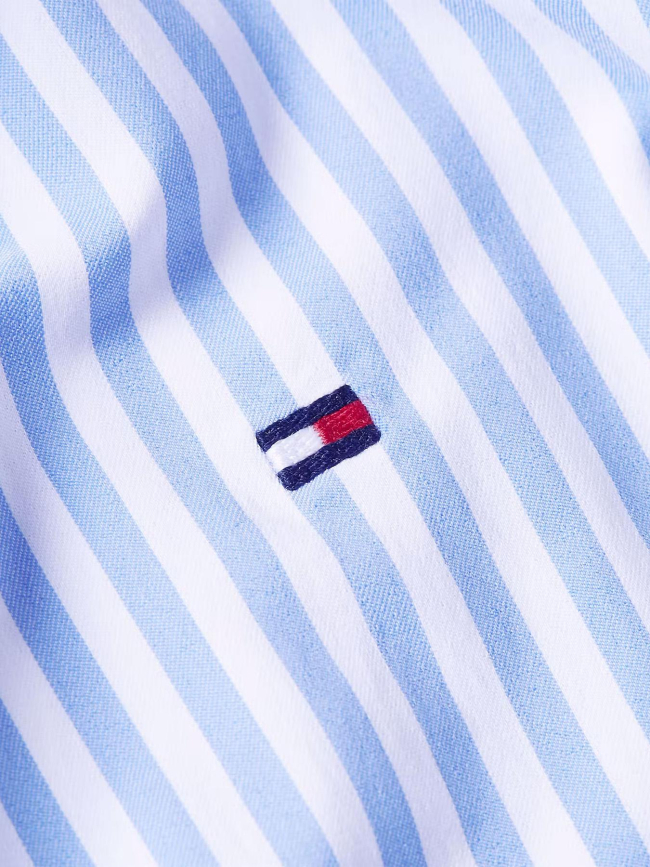 Chemise rayée performance bleu homme - Tommy Hilfiger