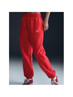 Pantalon jogging oversize phoenix fleece rouge femme Nike wimod