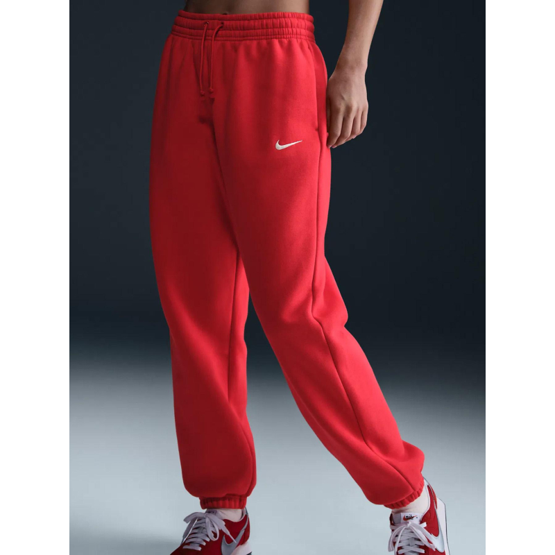 Pantalon jogging oversize phoenix fleece rouge femme - Nike