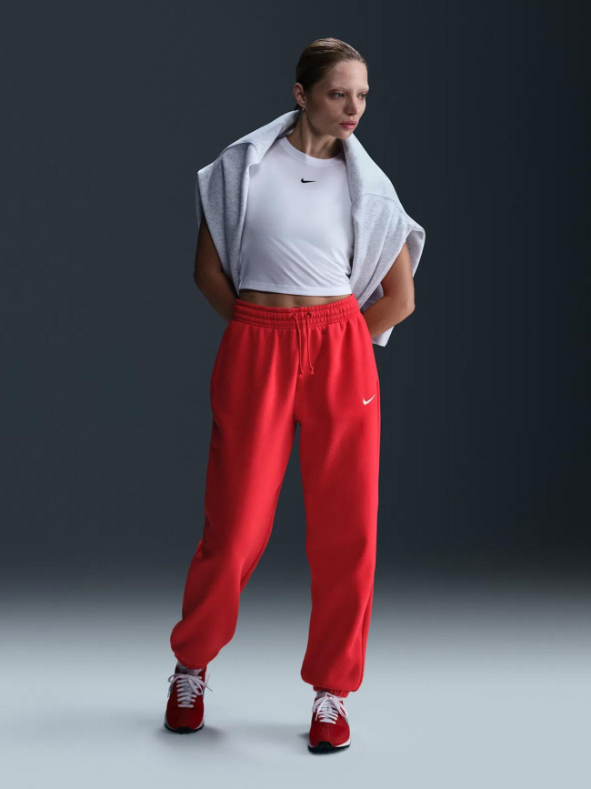Pantalon jogging oversize phoenix fleece rouge femme - Nike