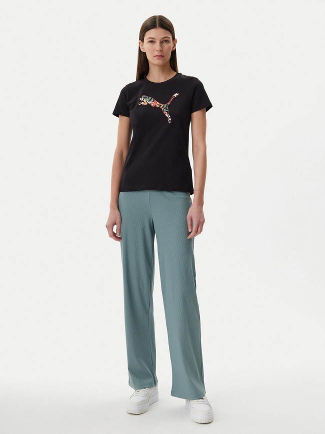 T-shirt à manches courtes graphics floral noir femme - Puma