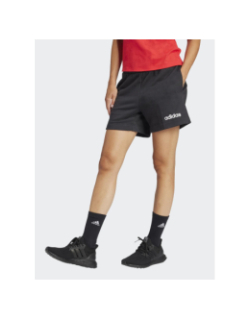 Short de sport molleton lin ft noir femme - Adidas