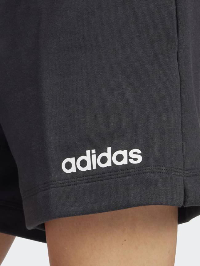 Short de sport molleton lin ft noir femme - Adidas