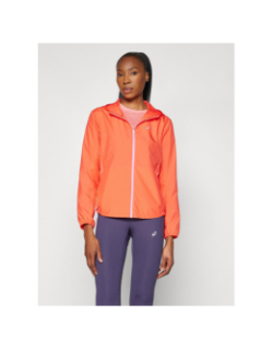 Veste de running zippé à capuche core corail femme - Asics