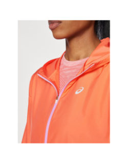 Veste de running zippé à capuche core corail femme - Asics