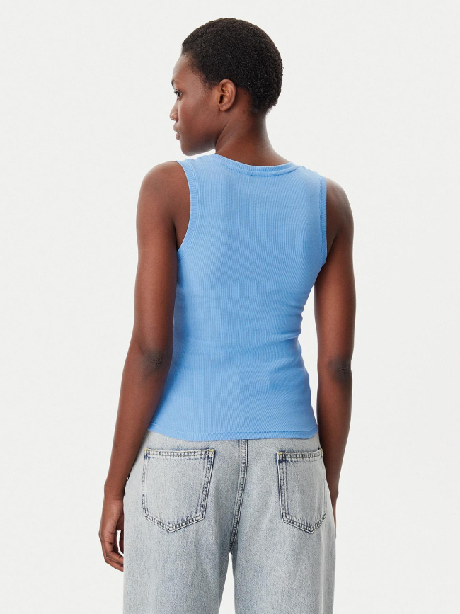 Débardeur côtelé essential bleu femme - Tommy Jeans