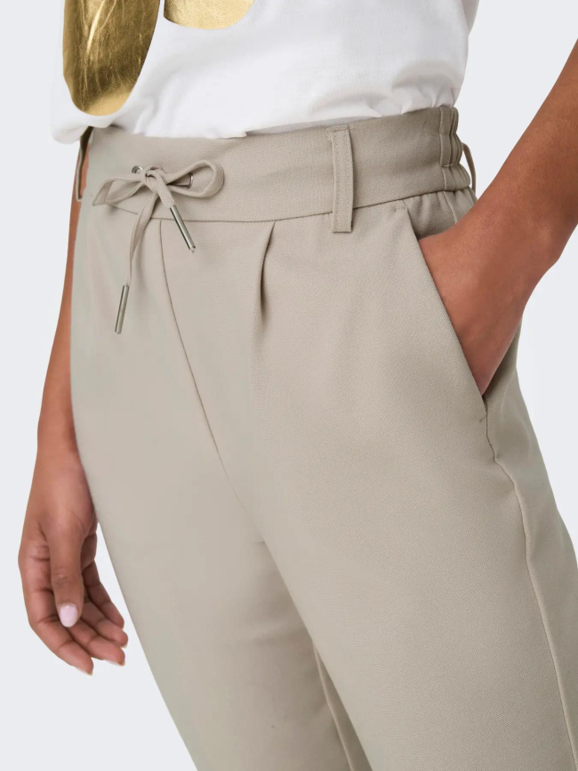Pantalon poptrash aiden beige femme - Only