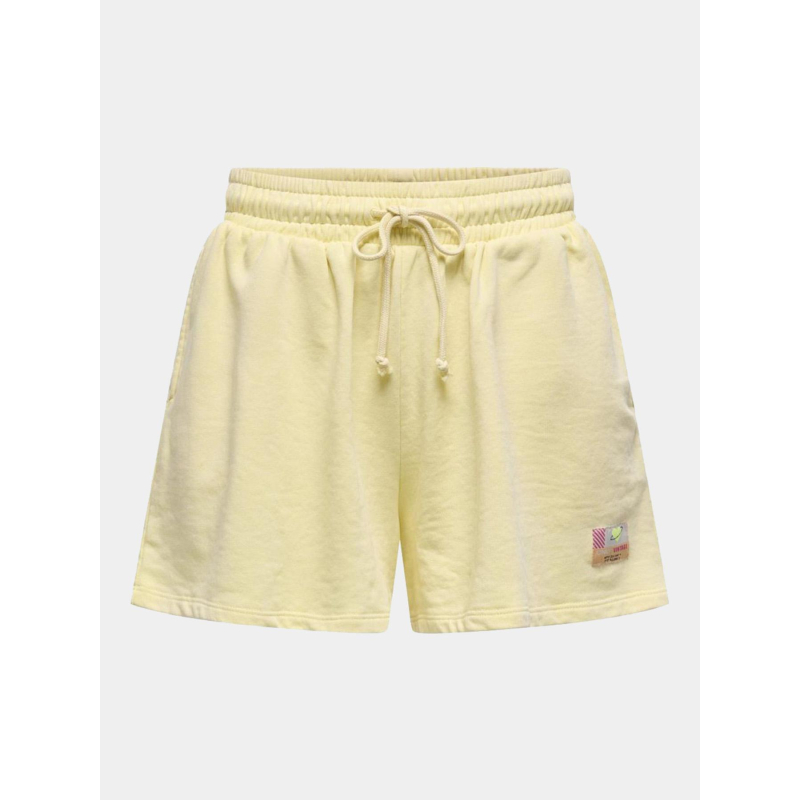 Short jogging washed minna jaune femme - Only