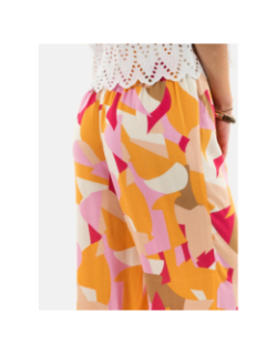 Pantalon palazzo cheryl rose orange femme - Only