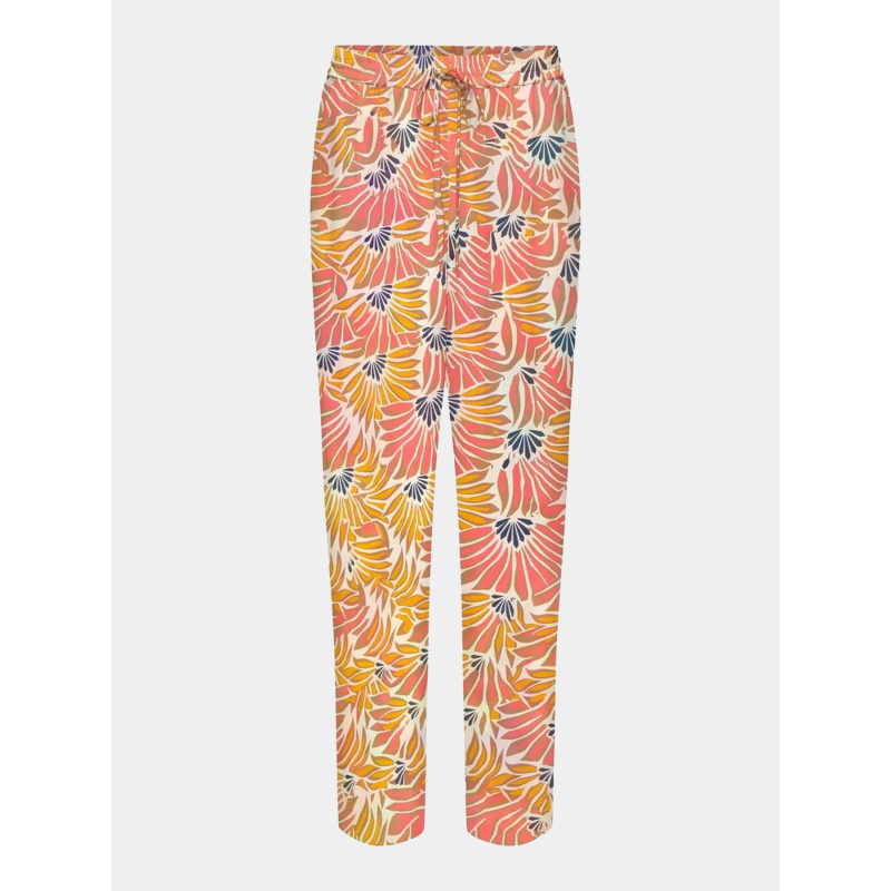 Pantalon fluide imprimé hollie multicolore femme - Only