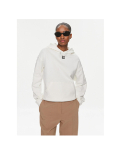 Sweat à capuche delfinia open écru blanc femme - Hugo