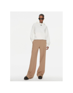 Sweat à capuche delfinia open écru blanc femme - Hugo