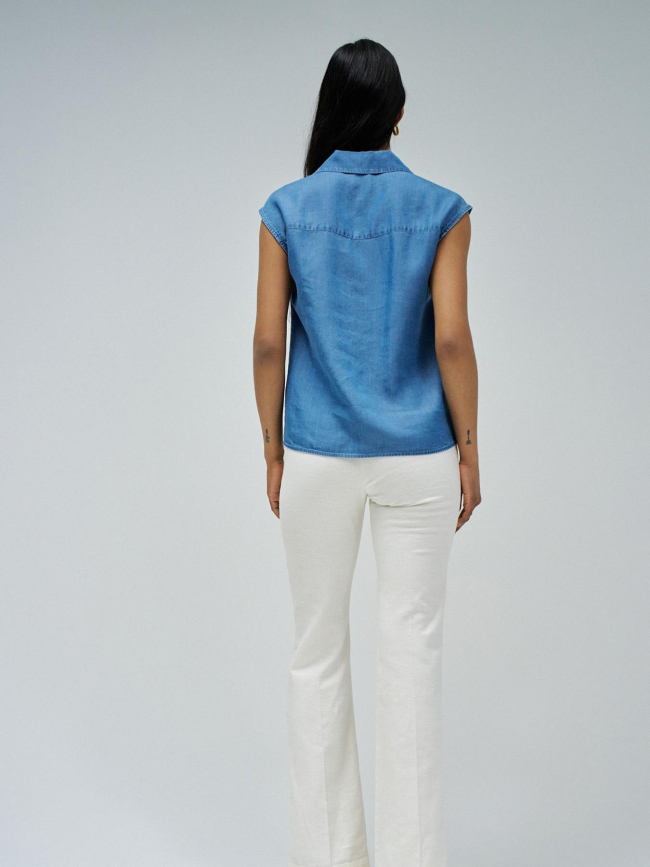 Top lightdenim bleu femme - Salsa