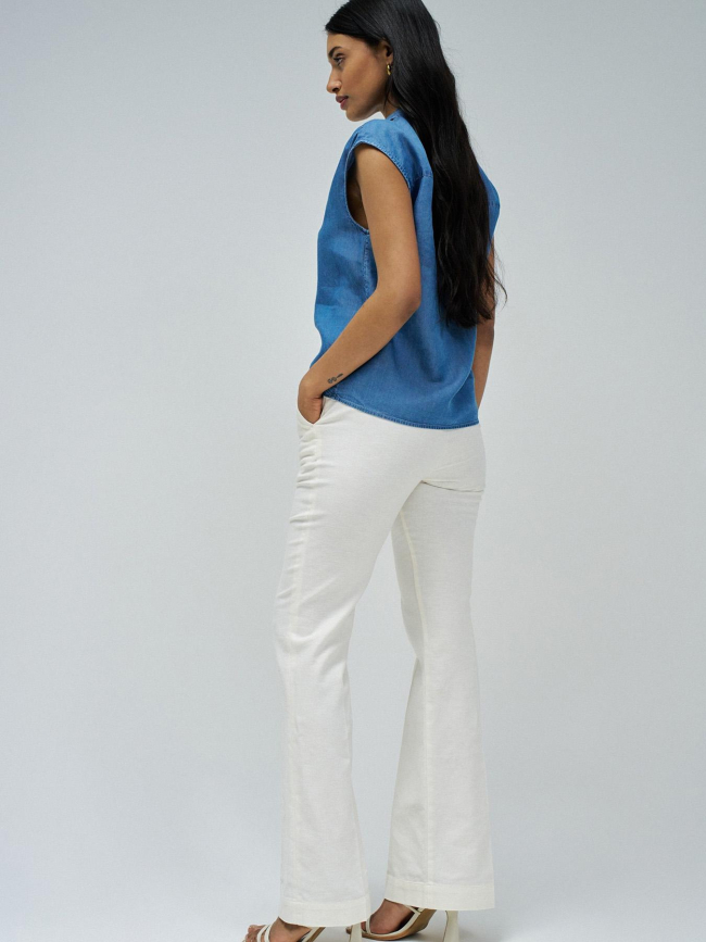 Top lightdenim bleu femme - Salsa