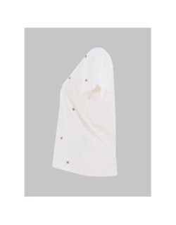 T-shirt col v coeur brodé ketty blanc kaki femme - Only